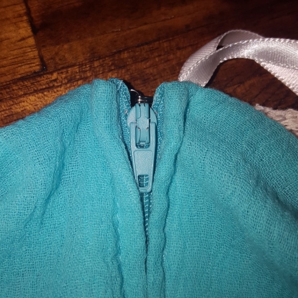 Jodi Kristopher Turquoise Crochet-top Dress - Picture 7 of 8